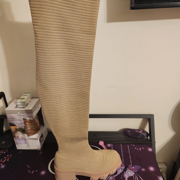 Leg warmer thigh high boots size 9 - Picture 3 of 3